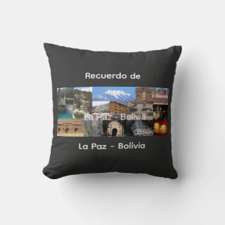Erinnerung an La Paz Bolivien Kissen
