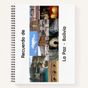 Erinnerung an La Paz Bolivien Notizbuch