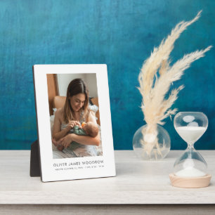 Erinnerung an Mama und neues Baby Foto Fotoplatte