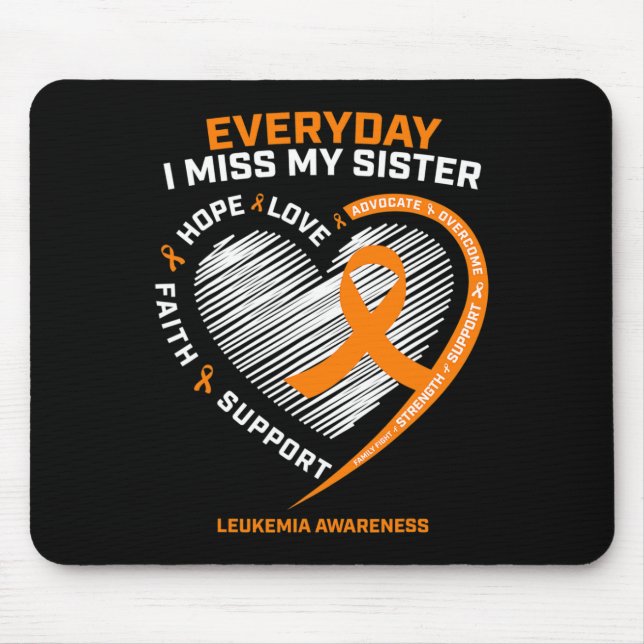 Erinnerung an meine Schwester Leukemia Awaren Mousepad (Vorne)