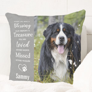 Erinnerung an Pet-Memorial-Geschenk für ein benutz Kissen