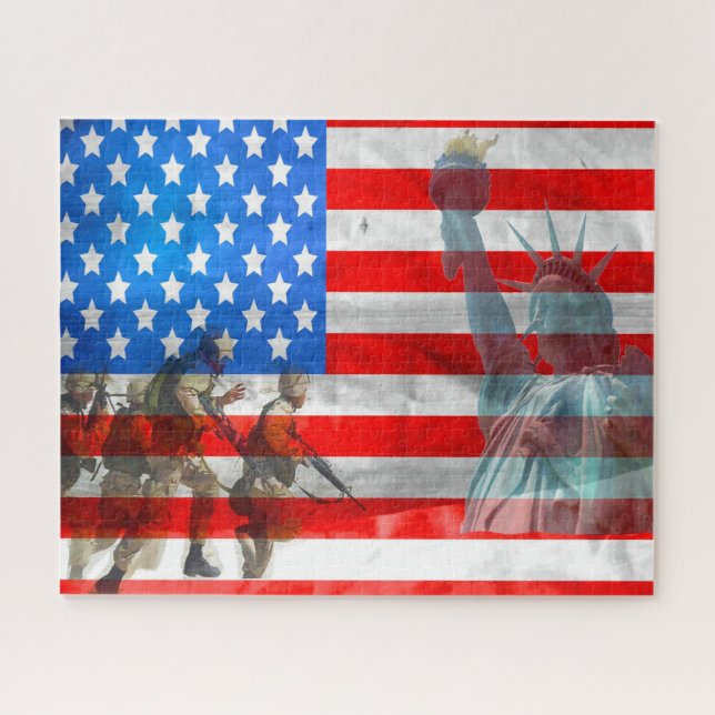 Erinnerung an unseren Vetraner Weltkrieg Zwei Puzzle (Horizontal)