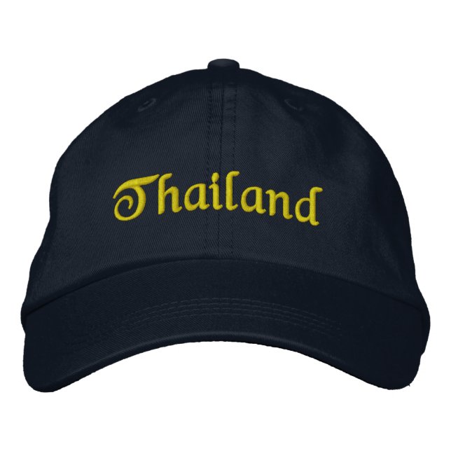 Erinnerung an Urlaub in Thailand Bestickte Baseballkappe (Vorderseite)