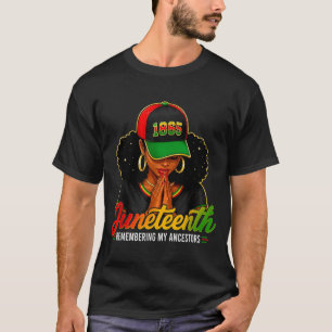 Erinnerung an Vorfahren Junenth Schwarze Afrikanis T-Shirt