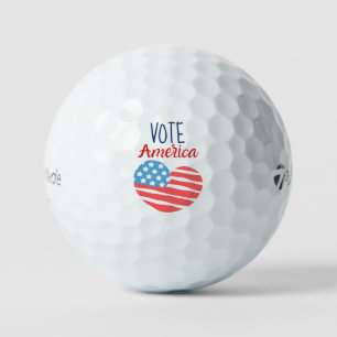 Erinnerung an 'Vote America' Bürgerstolz Patriotis Golfball