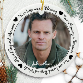 Erinnerung Beileid Keepake Memorial-Foto Keramik Ornament