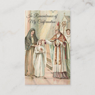 Erinnerung bestätigen Bestätigungs-Mädchen-heilige Visitenkarte
