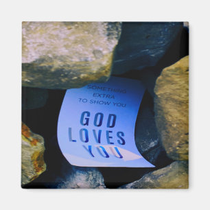 Erinnerung der Liebe Gottes für dich. Christlicher Magnet
