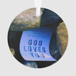 Erinnerung der Liebe Gottes für dich. Christlicher Ornament
