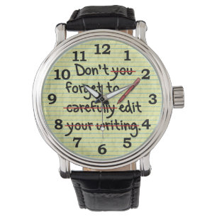 Erinnerung Editieren des Writer Editors Armbanduhr