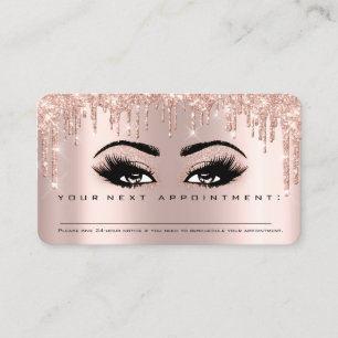 Erinnerung Eyelashes Makeup Artist Visitenkarte
