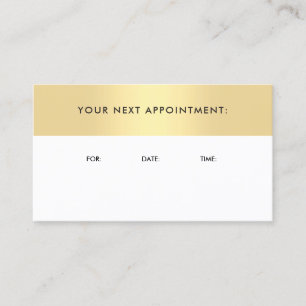 Erinnerung für den Einsatz von Gold Look Template Terminkarte