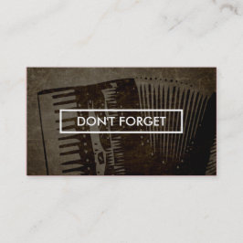 Erinnerung für den Musikunterricht Terminkarte