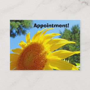 Erinnerung für Geschäftsleute Karten Sonnenblumen