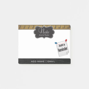 Erinnerung für Lehrkräfte   DIY Text Post-it Klebezettel