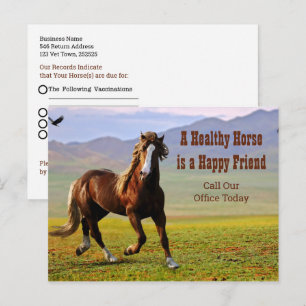 Erinnerung für Veterinärmedizin Postca Postkarte