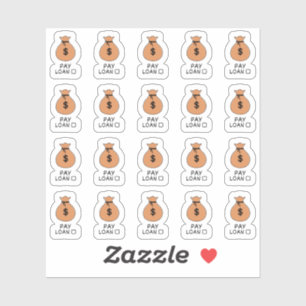 Erinnerung-Geld-Tracker-Planer Aufkleber