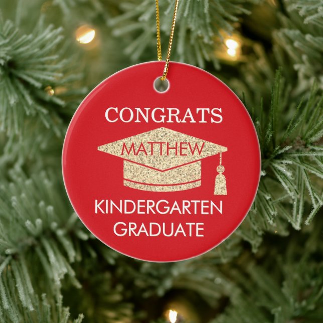 Erinnerung! Herzlichen Glückwunsch zum Kindergarte Keramik Ornament (Baum)