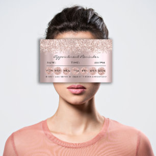 Erinnerung-Karten für die Ernennung Makeup Lash B Visitenkarte