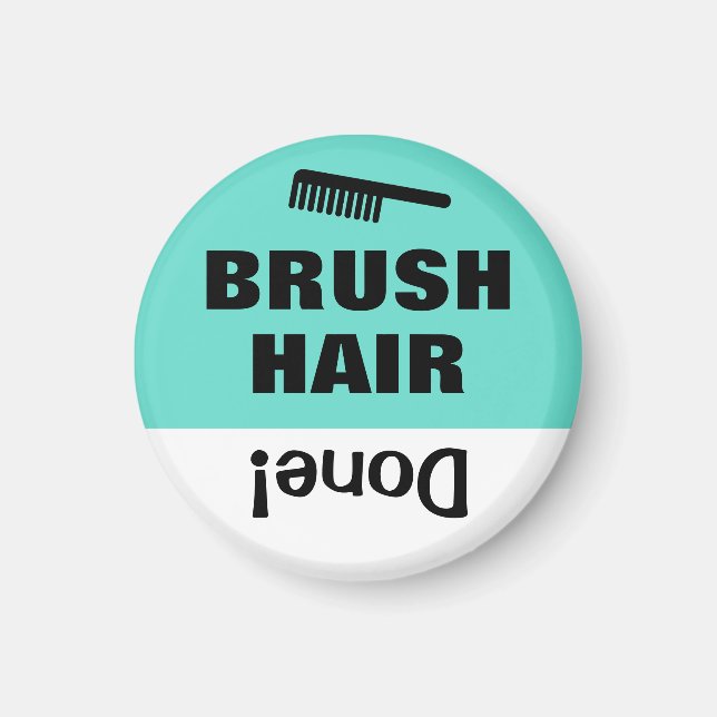 Erinnerung Magnet-Haar für die Aufgabenliste von K Magnet (Vorne)