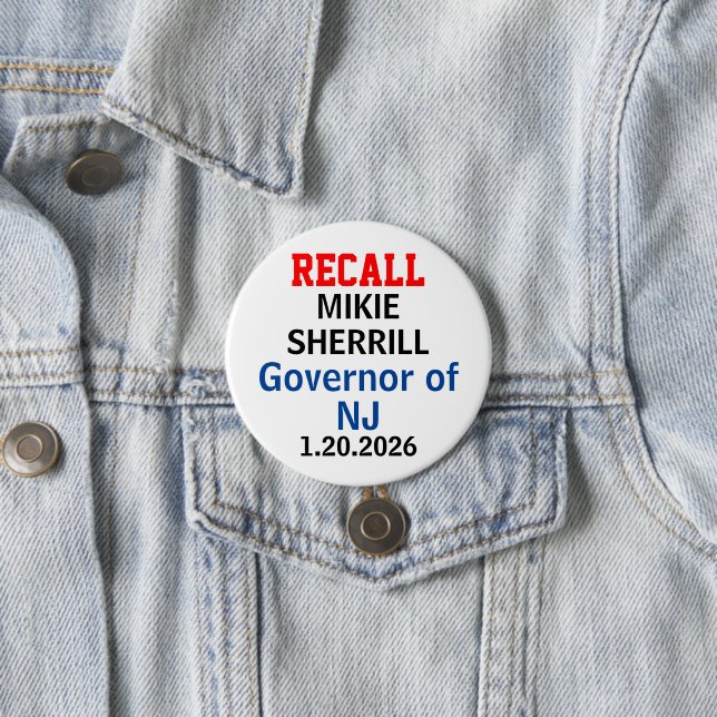 Erinnerung Mikie Sherrill New Jersey Gouverneur Button (Beispiel)