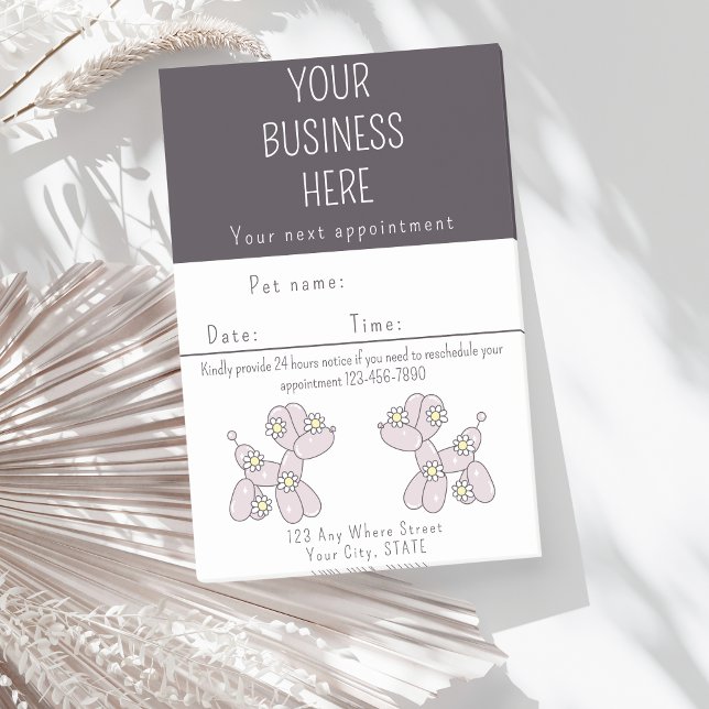 Erinnerung  Pet grooming Ballonhund Post-it Klebezettel (Von Creator hochgeladen)