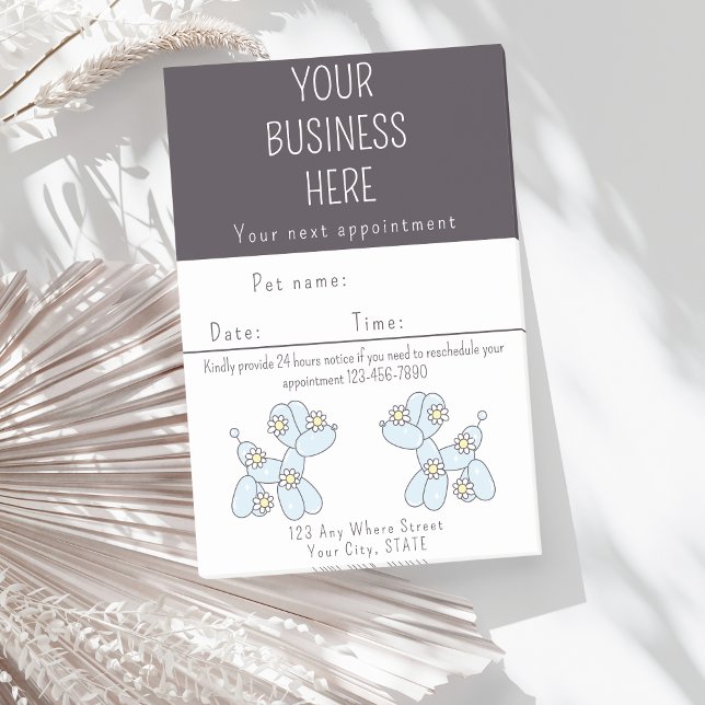 Erinnerung  Pet grooming Ballonhund Post-it Klebezettel (Von Creator hochgeladen)