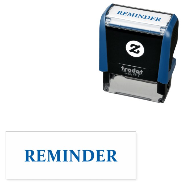 Erinnerung Selbstfärbender Gummistempel Design Permastempel (Beispiel)