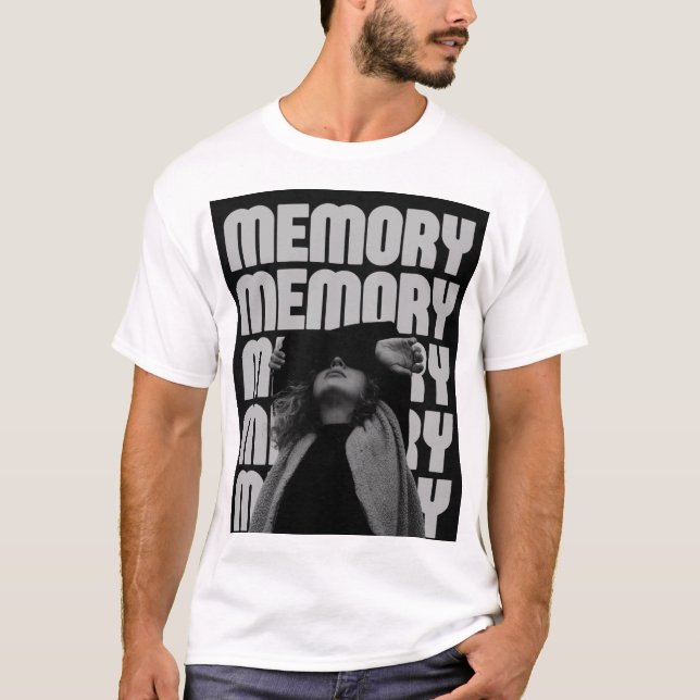 ERINNERUNG. T-SHIRT MIT TEXTBEDRUCKUNG (Vorderseite)