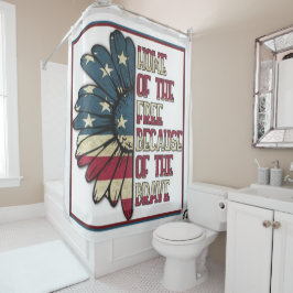 Erinnerung und Ehre des Veteranen Duschvorhang