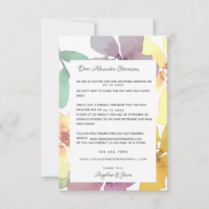 Erinnerung zum Hochzeitsempfang RSVP-Karte RSVP Karte