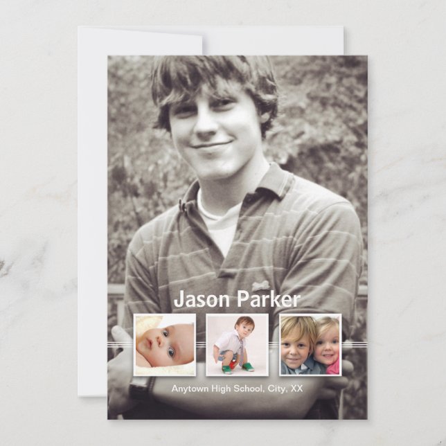 Erinnerungen 4 Foto Abschluss Ankündigung (Vorderseite)