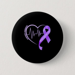 Erinnerungen Alzheimer-Bewusstsein lila Band Button