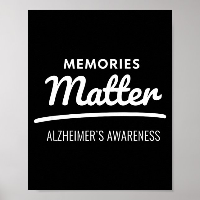 Erinnerungen Alzheimer-Bewusstsein  Poster (Vorne)