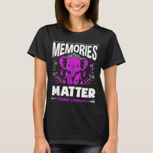 Erinnerungen Alzheimer-Bewusstsein Unterstützungse T-Shirt