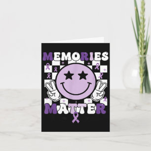 Erinnerungen alzheimer bewußtseinsbildung violette karte