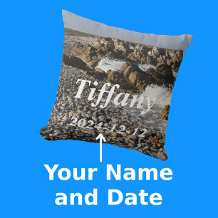 Erinnerungen am Meeresufer mit dem Namen Keepake F Kissen