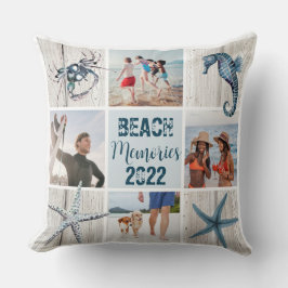 Erinnerungen am Strand - 4 benutzerdefinierte Foto Kissen