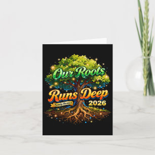 Erinnerungen an das Roots Run Deep Familien-Treffe Karte