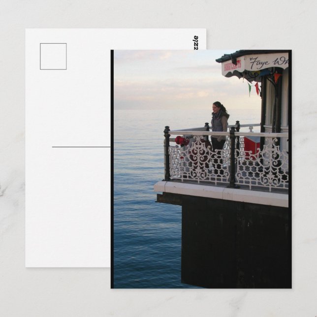 Erinnerungen an der Pier Postkarte (Vorne/Hinten)