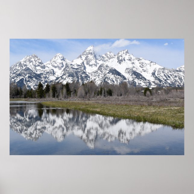 Erinnerungen an die Berge (Grand Tetons) Poster (Vorne)