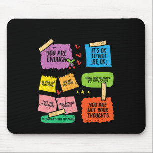 Erinnerungen an die psychische Gesundheit Bewusste Mousepad