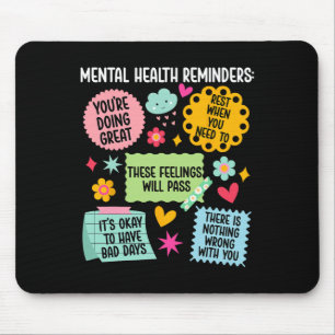 Erinnerungen an die psychische Gesundheit Bewussts Mousepad