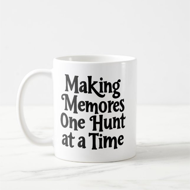 Erinnerungen bei jeder Jagd Kaffeetasse (Links)