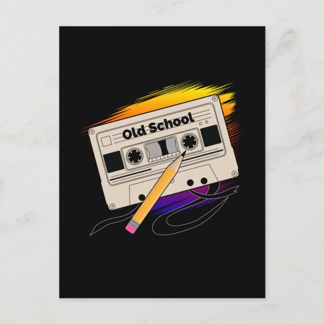 Erinnerungen der Alten Schule Postkarte (Vorderseite)