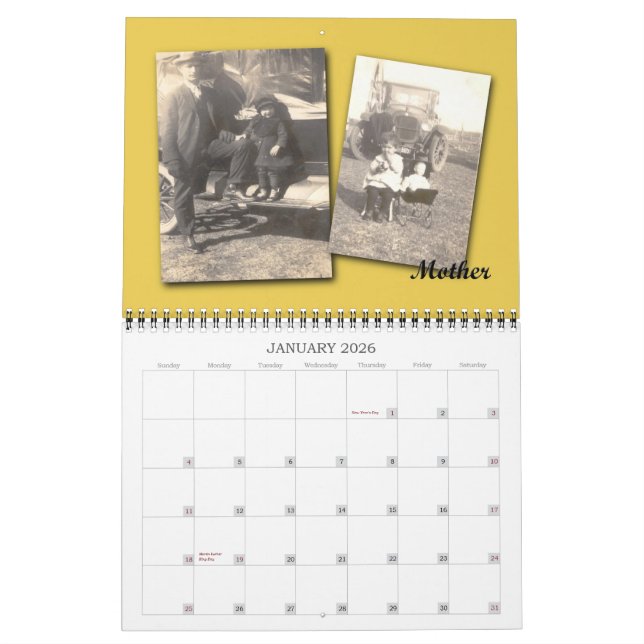 Erinnerungen der Clifton-Familie 09 Kalender (Jan 2026)