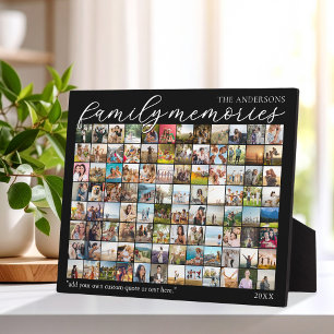 Erinnerungen der Familie Personalisiert 96 FotoCol Fotoplatte