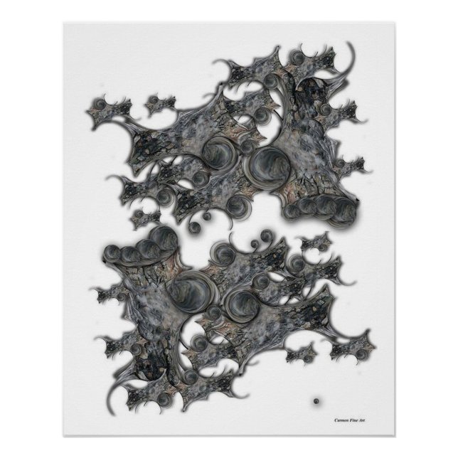 "Erinnerungen der stillen Schöpfung", glänzendes P Poster (Vorderseite)