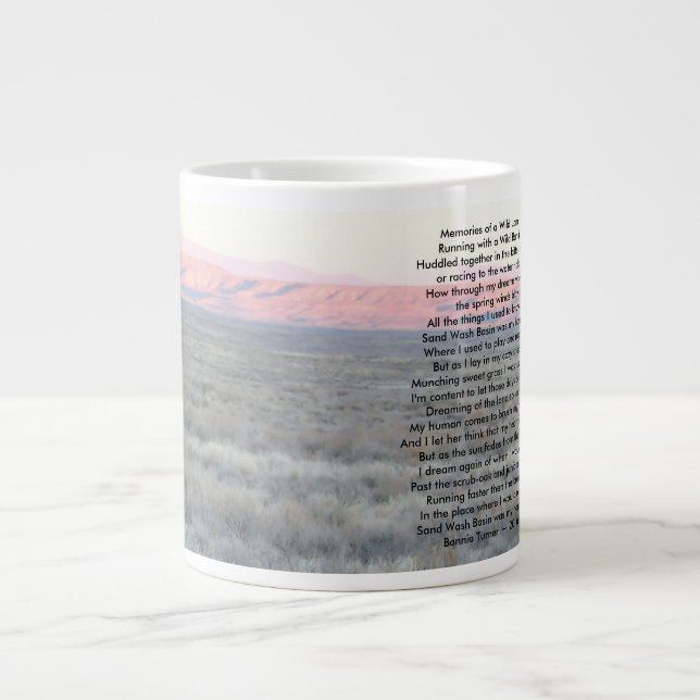 Erinnerungen eines wilden Landes Jumbo-Tasse (Vorderseite)