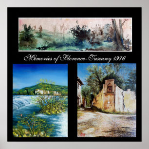 Erinnerungen Florenz-Toskana 1976 Poster